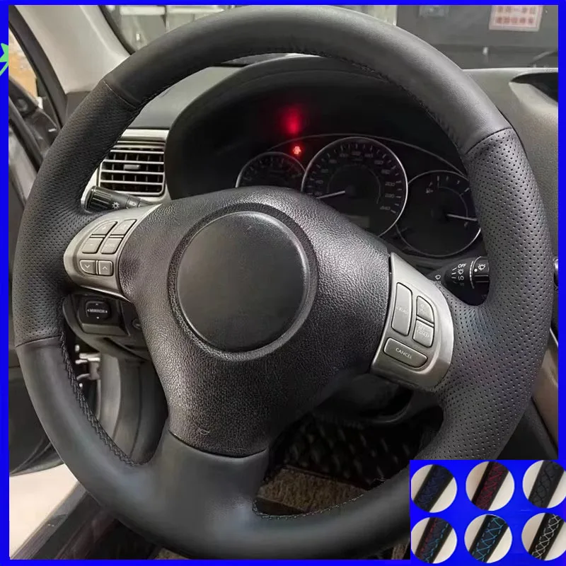

Custom Microfiber Leather Hand-Stitched Steering Wheel Cover For Subaru Forester Impreza Legacy Exiga Car Accessories