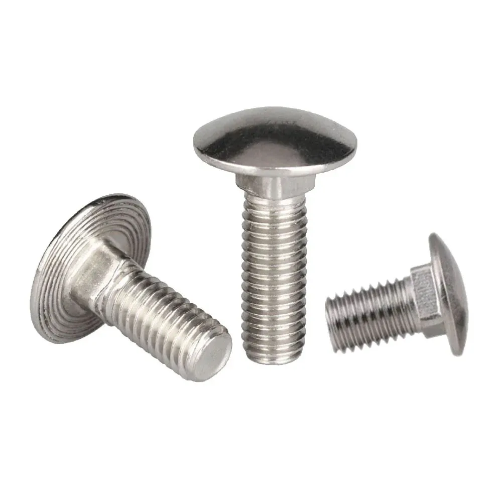 M6 M8 M10 M12 DIN603 A2-70 304 Stainless Steel Truss Round Head Square Neck Carriage Screw Coach Bolt