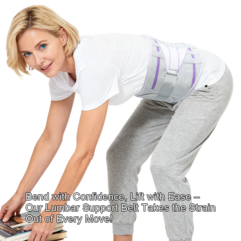 

Регулируемый поясничный поддерживающий пояс, поясничный бандаж с 8 опорами и съемной 3D-подушкой, для мужчин и женщин, для работы, лифтинга, ишиаса, сколиоза