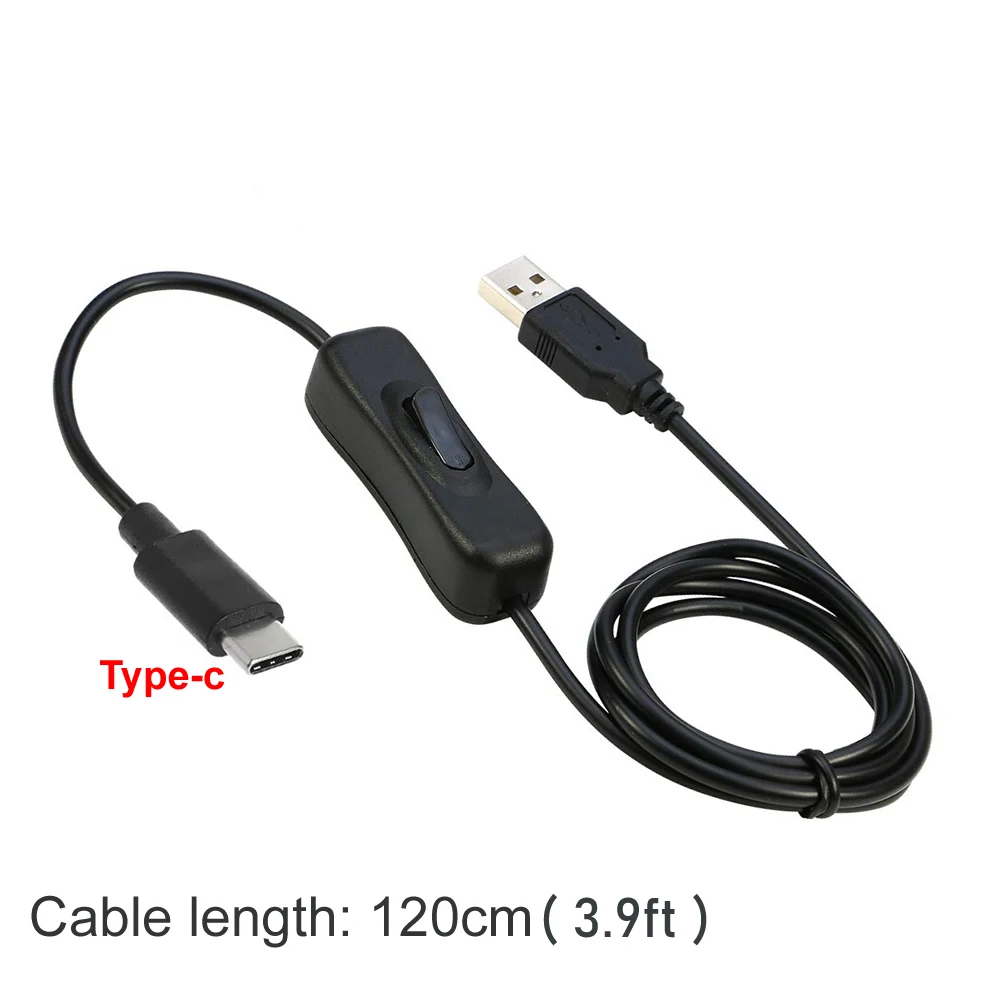 Type C Switch Cable with USB to DC Power Switch