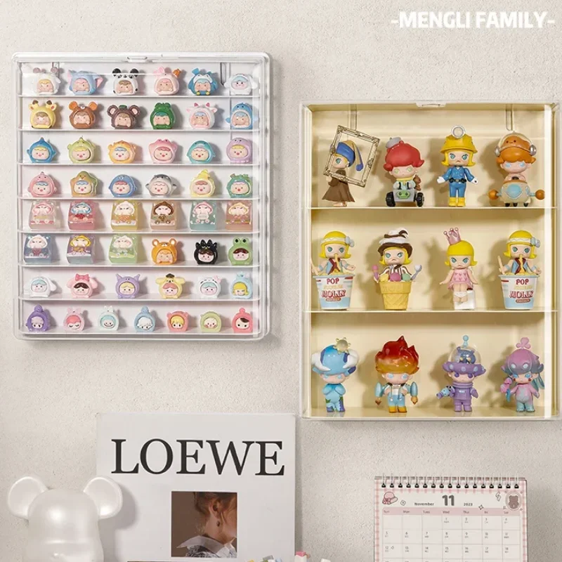 Blind Box Storage Rack Wall-Mounted Hand-made Display Transparent Action Figures Showcase Dolls Display Shelf Home Decor