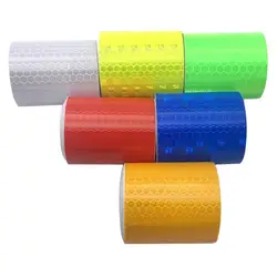 5cm*3m Car Reflective Tape Safety Warning Car Decoration Sticker Reflector Protective Tape Strip Film Auto Motorcycle Sticker