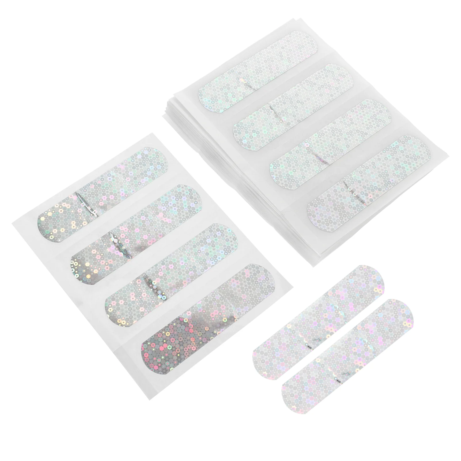 100 Pcs Glitter First Bandages Stickers Nail Breathable Pvc Wound Child Travel