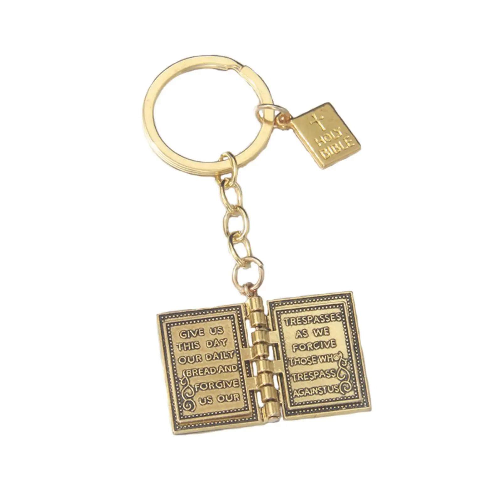 

Holy Bible Keychain for Women Men Gifts Christian Key Ring Religious Amulet Jewelry Accessories