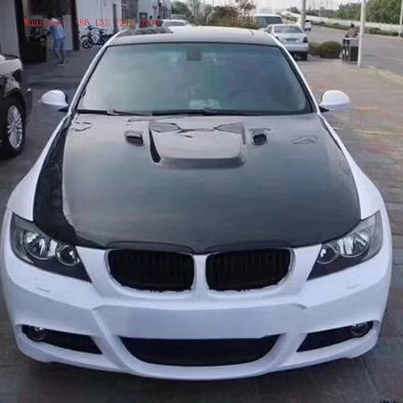 Lightweight Carbon Fiber Modified Bonnet Hood, Custom Exterior Modification, Fit For E92 330i  2008
