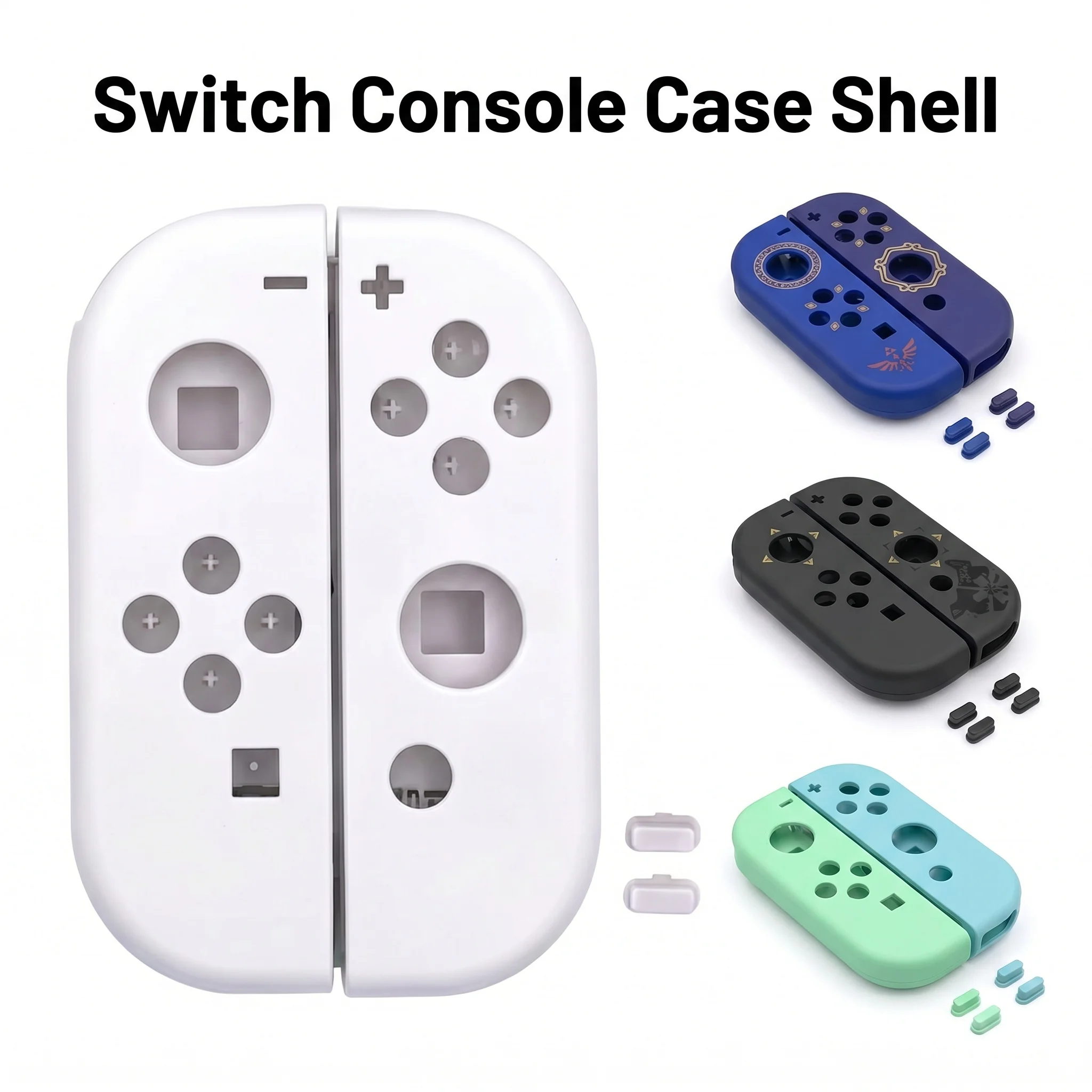 Carcasa de repuesto para consola de juegos portátil, compatible con Nintendo JoyCon Switch, carcasa para el controlador de la consola.