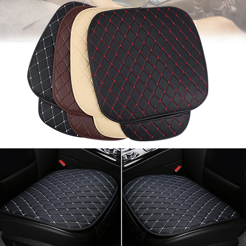Fundas de cojín de cuero para asiento de coche, piezas para Ford RANGER RAPTOR F150 F250 F350 F450 KA ESCAPE RANGER B MAX Falcon CMAX, estilo de coche, 1 unidad