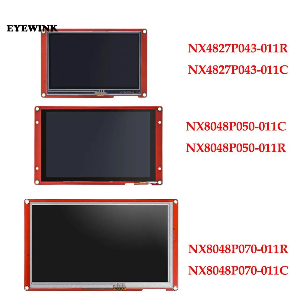 NEXTION 4.3/5.0/7.0'' Intelligent LCD Touch Display Module NX8048P070-011C/R Multifunction HMI Resistive/Capacitive 