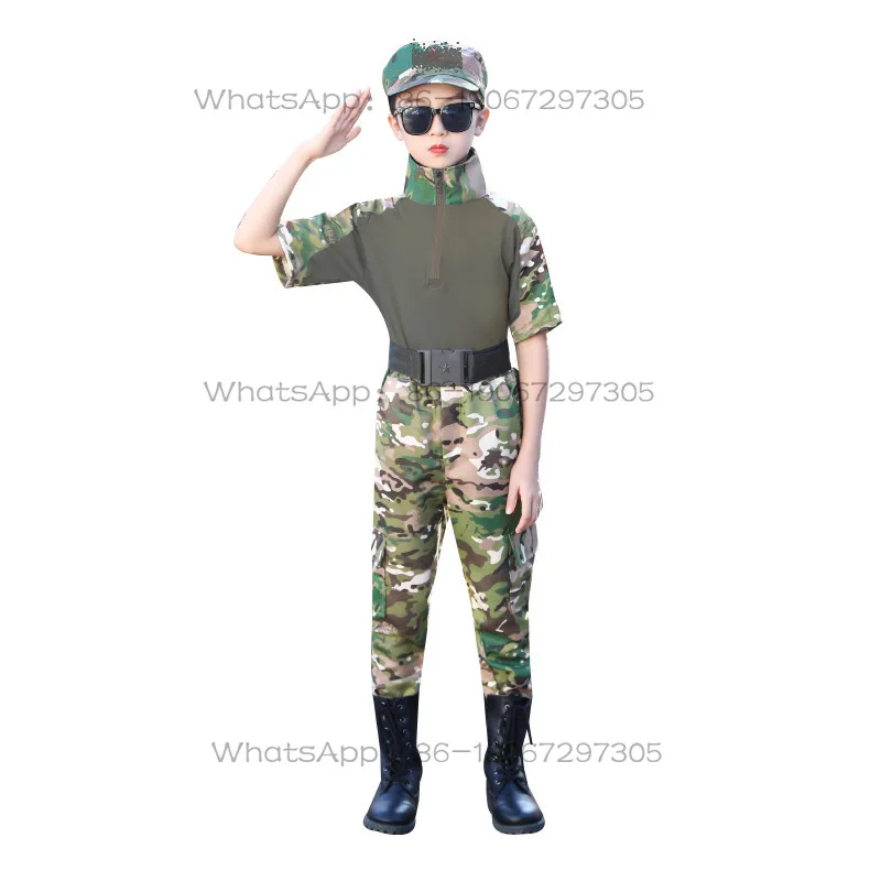 

Военная тренировочная форма, камуфляжные костюмы, костюмы для выступлений для учащихся детских садов и начальных школ, для летних лагерей