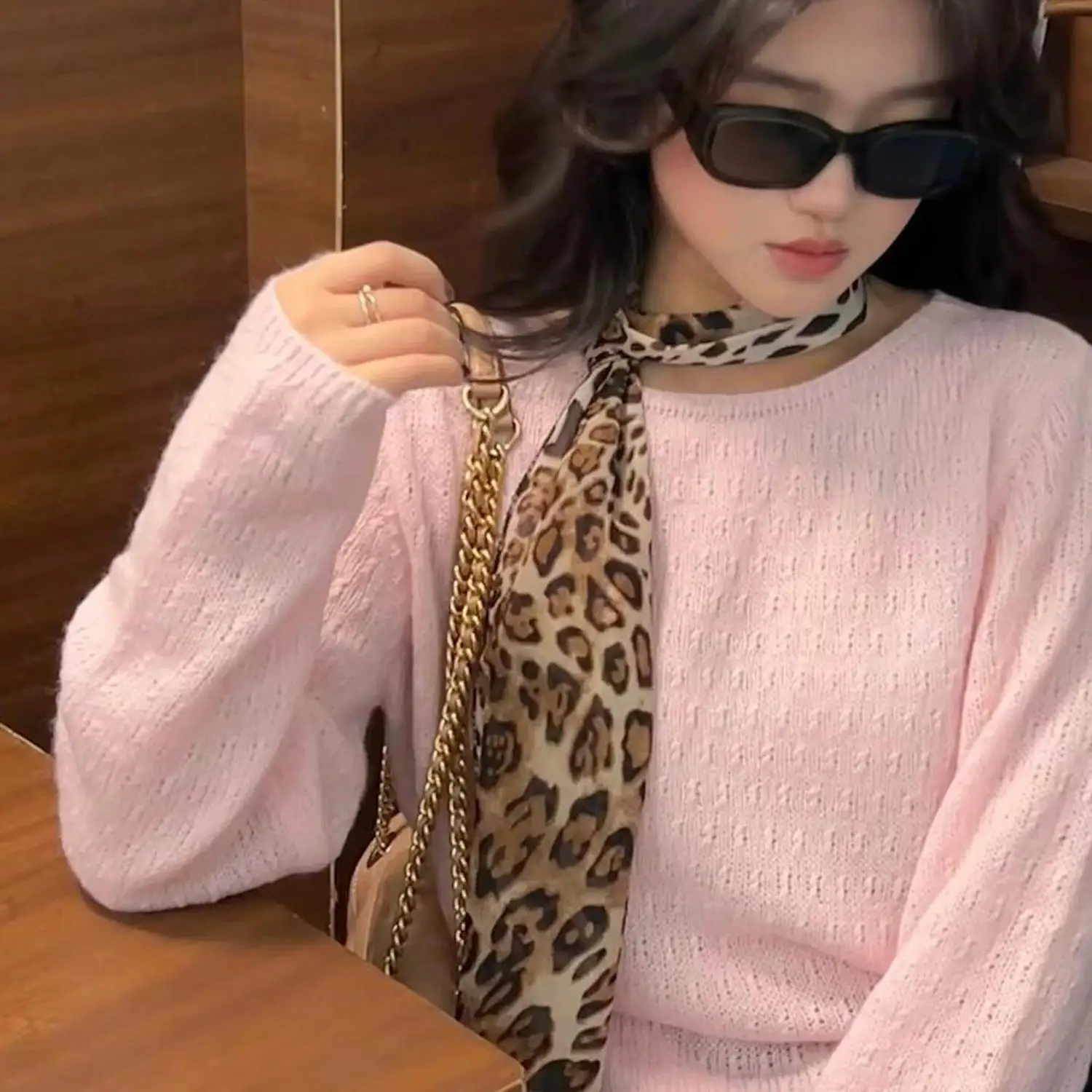 

195*26cm Satin Silk Narrow Scarf Neckerchief Retro Leopard Neck Scarves Long Silk Thin Scarf Head Neck Hair Band Women