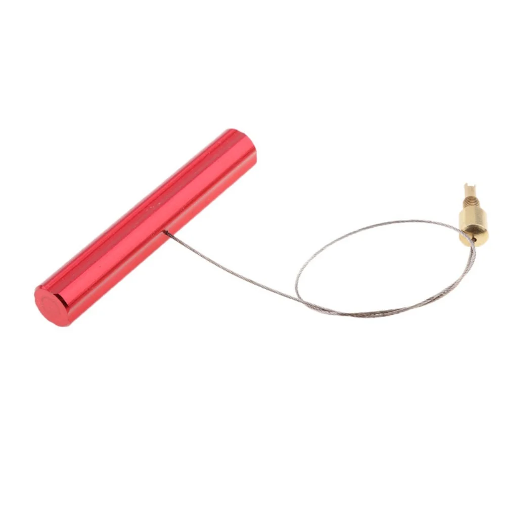 Tire valve puller tool for motorcycle tire valve stem repair and maintenance with rotating cable handle for easy use
