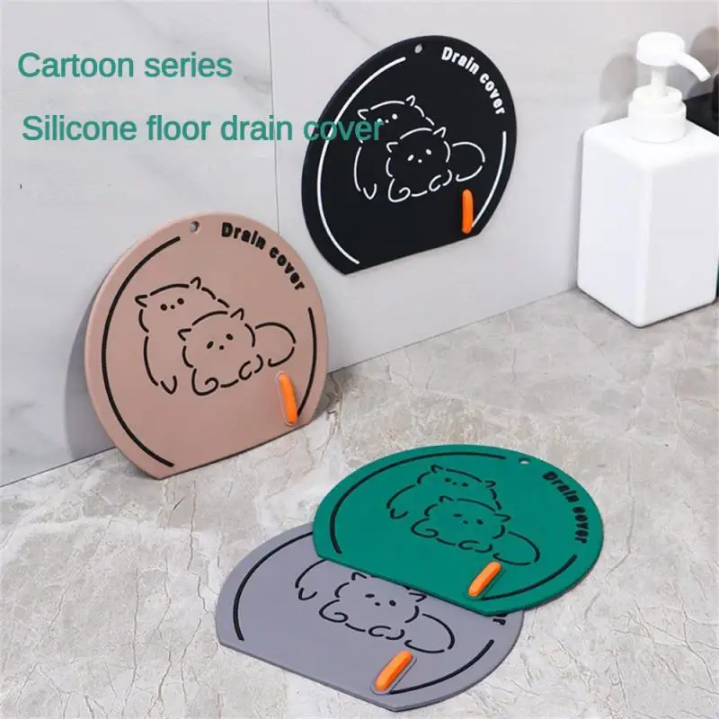 Silicone Floor Drain Deodorant Pad Kitchen Sink Strainer Toilet Pad Bathroom Anti Odor Sewer Deodorant Cover Water Stopper Mat