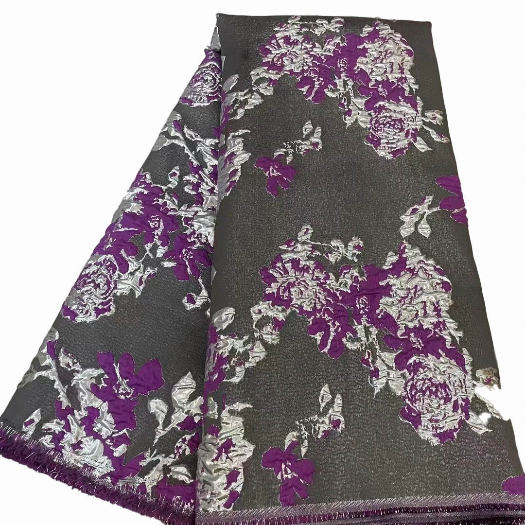 

New three-dimensional carved fabrics, Europe and the United States stage mom dress fashion African fabrics