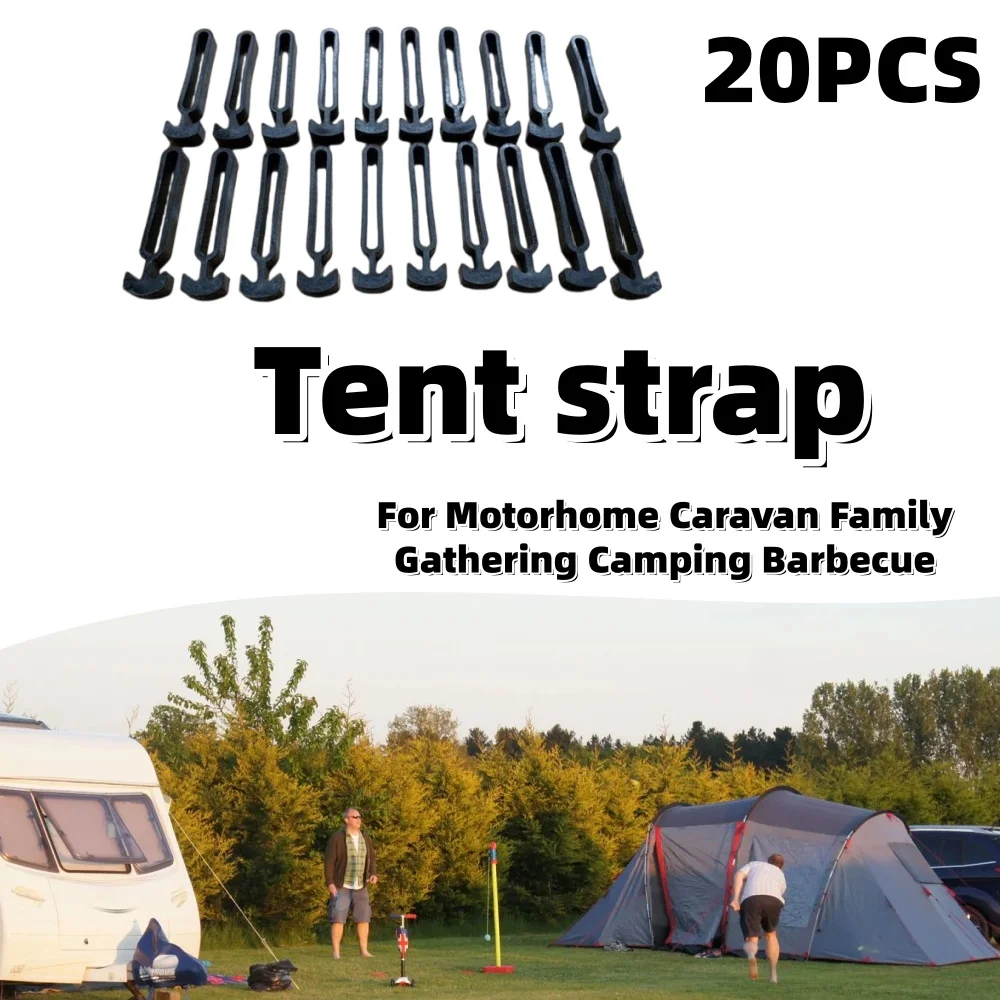 

20Pcs RV Awning Strong Fix Strap Rubber Anchor Band For Caravan Gazebo Camping Tent Tarpaulin Outdoor Camping Accessories