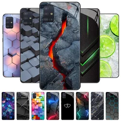 Case For Samsung Galaxy A51 Cases Tempered Glass Case For Samsung Galaxy A31 A71 Bumper A 51 71 Hard Silicone Cover Coque Fundas