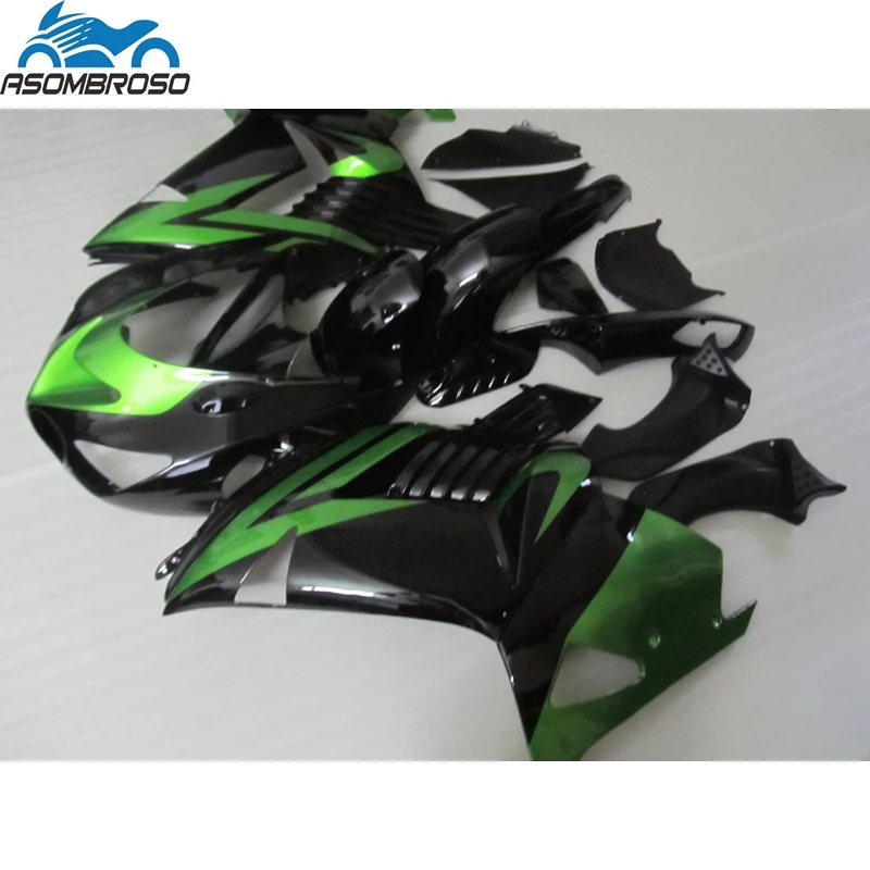 

Зеленая и черная литьевая форма Boldyworks для Kawasaki Ninja ZX14R, комплект обтекателей 2006-2008, комплект обтекателей zx14r 06 07 08 GJ45