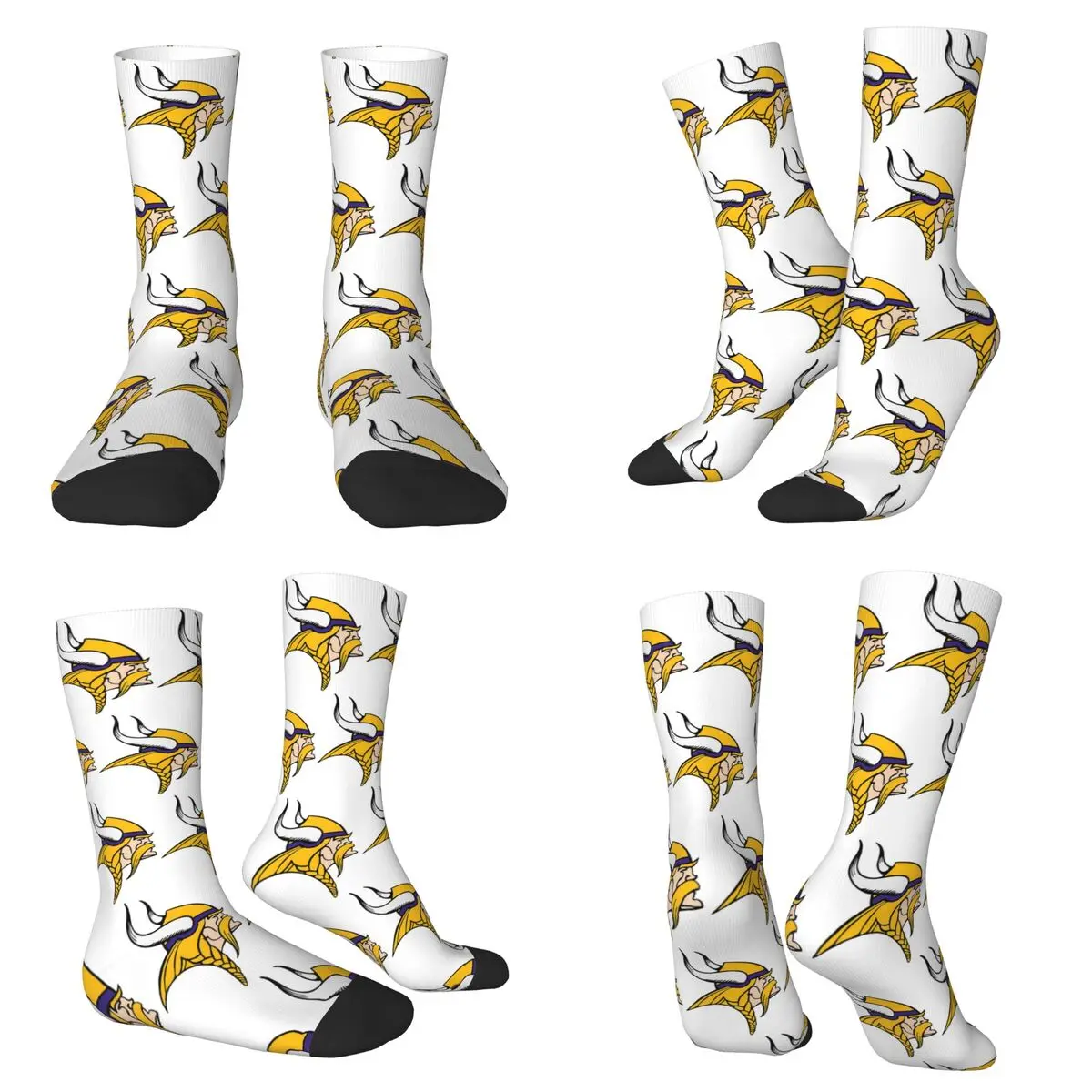 

Minnesota Vikings Merch Socks Harajuku Super Soft Stockings All Season Long Socks Accessories for Man's Woman's Birthday Present