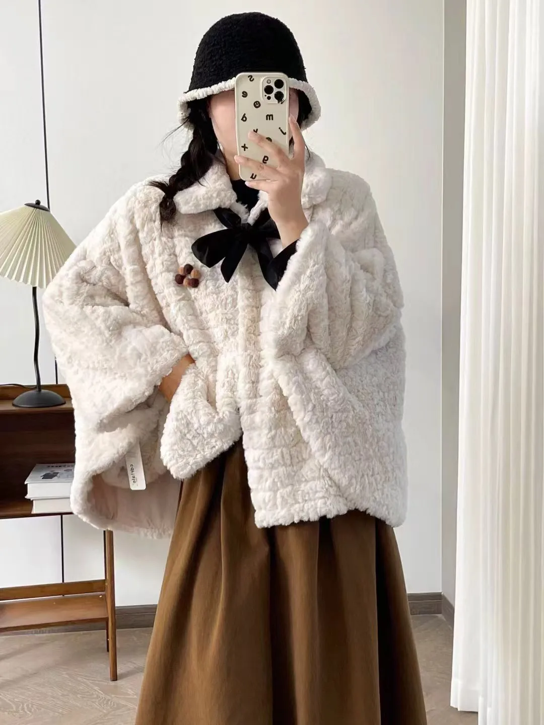 

[Готовый запас] Высококачественное женское шерстяное пальто, куртка, осенне-зимняя плотная одежда, повседневные теплые универсальные куртки