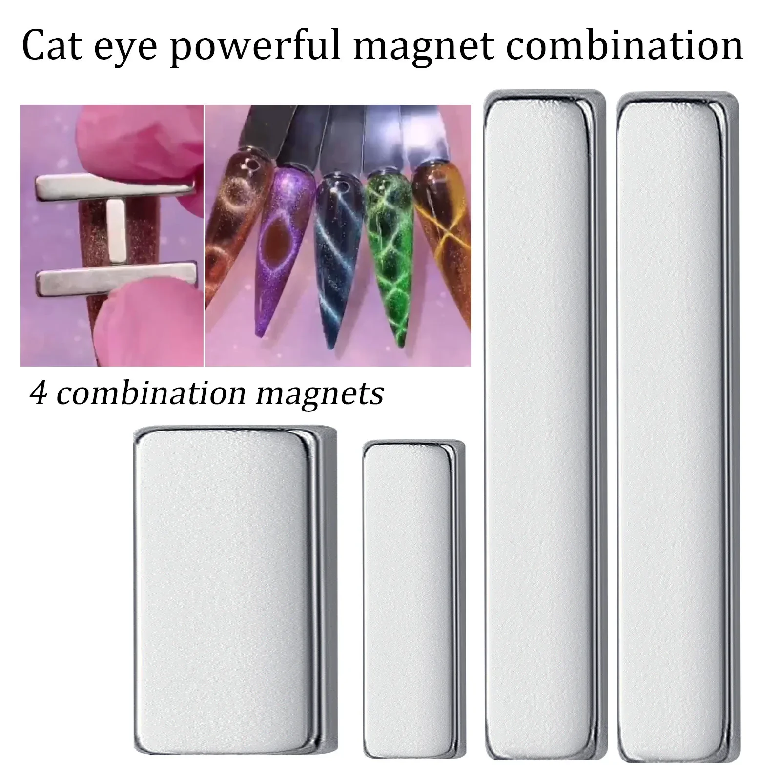 4Pcs Nail Art Magnet Stick Cat Magnetic per Nail Gel Polish 3D Line Strip Effect Multi-function Magnet Board strumenti fai da te per unghie artistiche