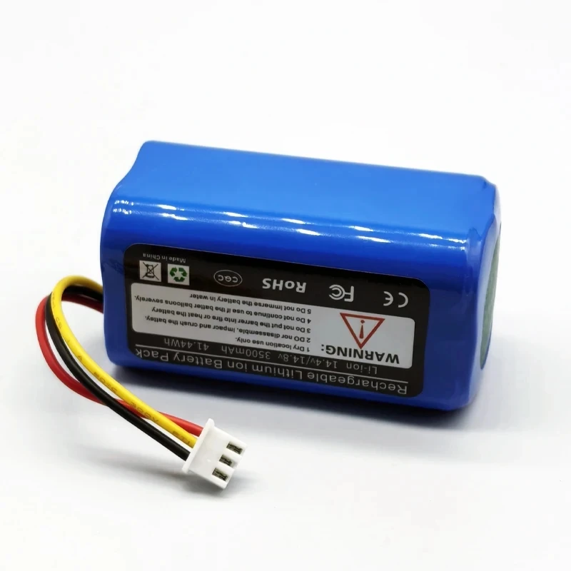 14.4V 3500mAh 18650 Lithium ion Battery Pack , for LIESTROUX C30B XR500 E30, suitable for Midea M4 i6 Vacuum Cleaner Battery