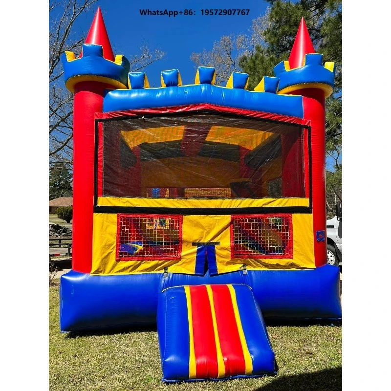 Commercial Kids Inflatable Bouncing Castle Moonwalk Bounce House for Entertainment