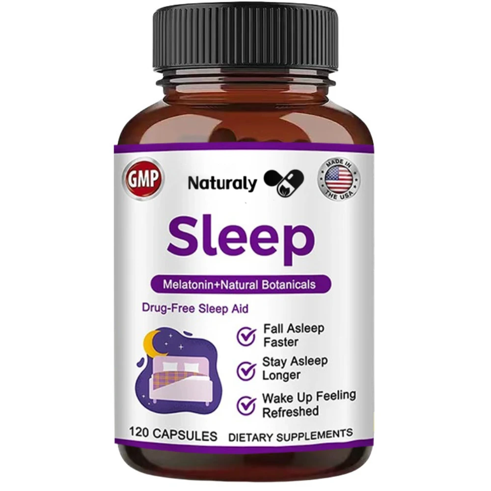 Sleep Capsules with Melatonin to help men and women sleep better | Non-habit forming and non-addictive