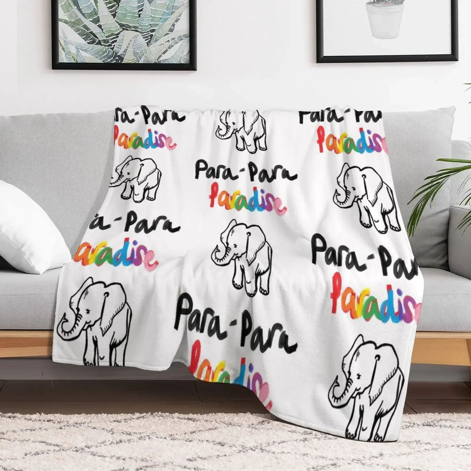

Paradise Throw Blanket Plaid for sofa Retros Blankets Hairys Giant Sofa Luxury Designer Luxury Brand Blankets