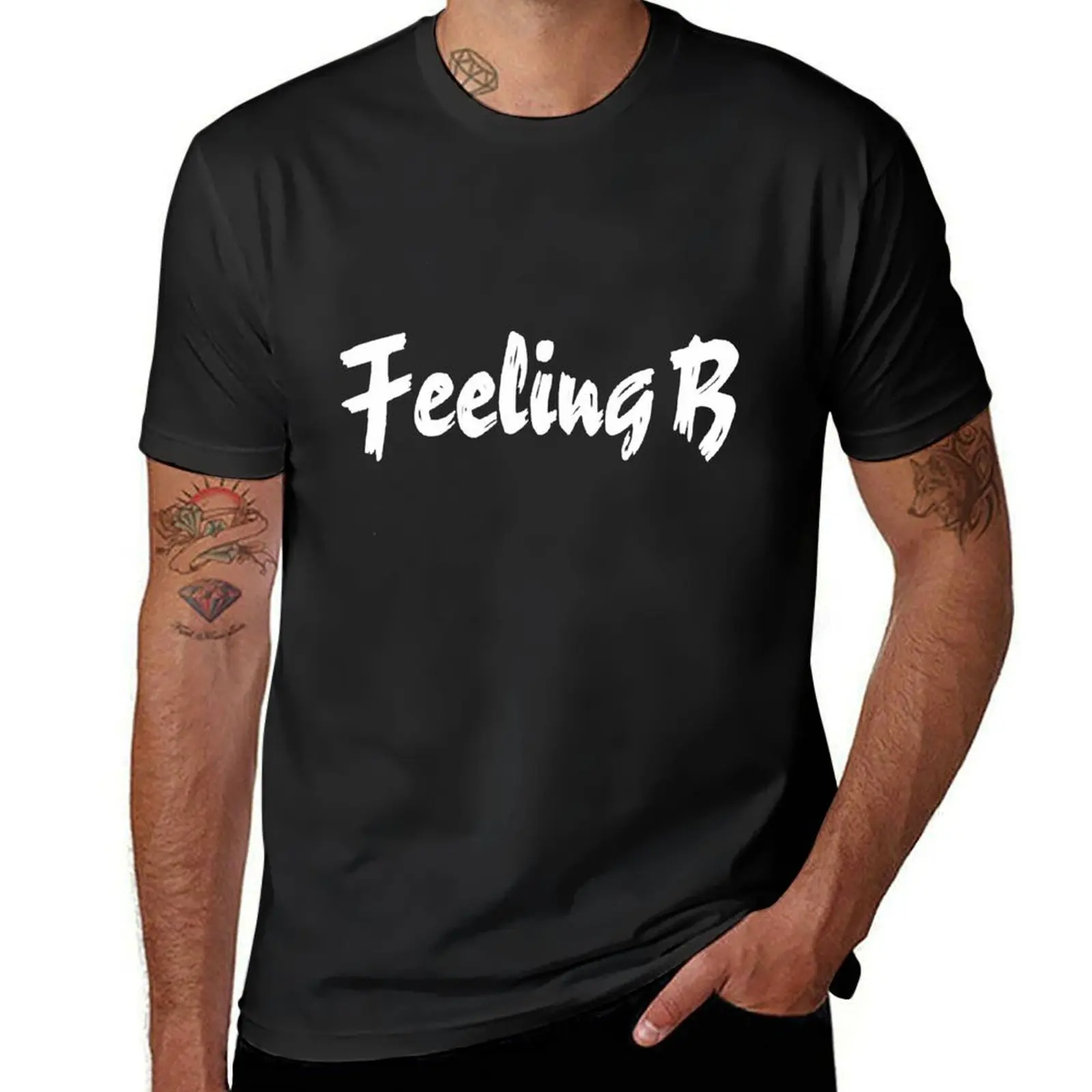 Feeling B T-Shirt blanks customs plus size tops Aesthetic clothing mens graphic t-shirts hip hop