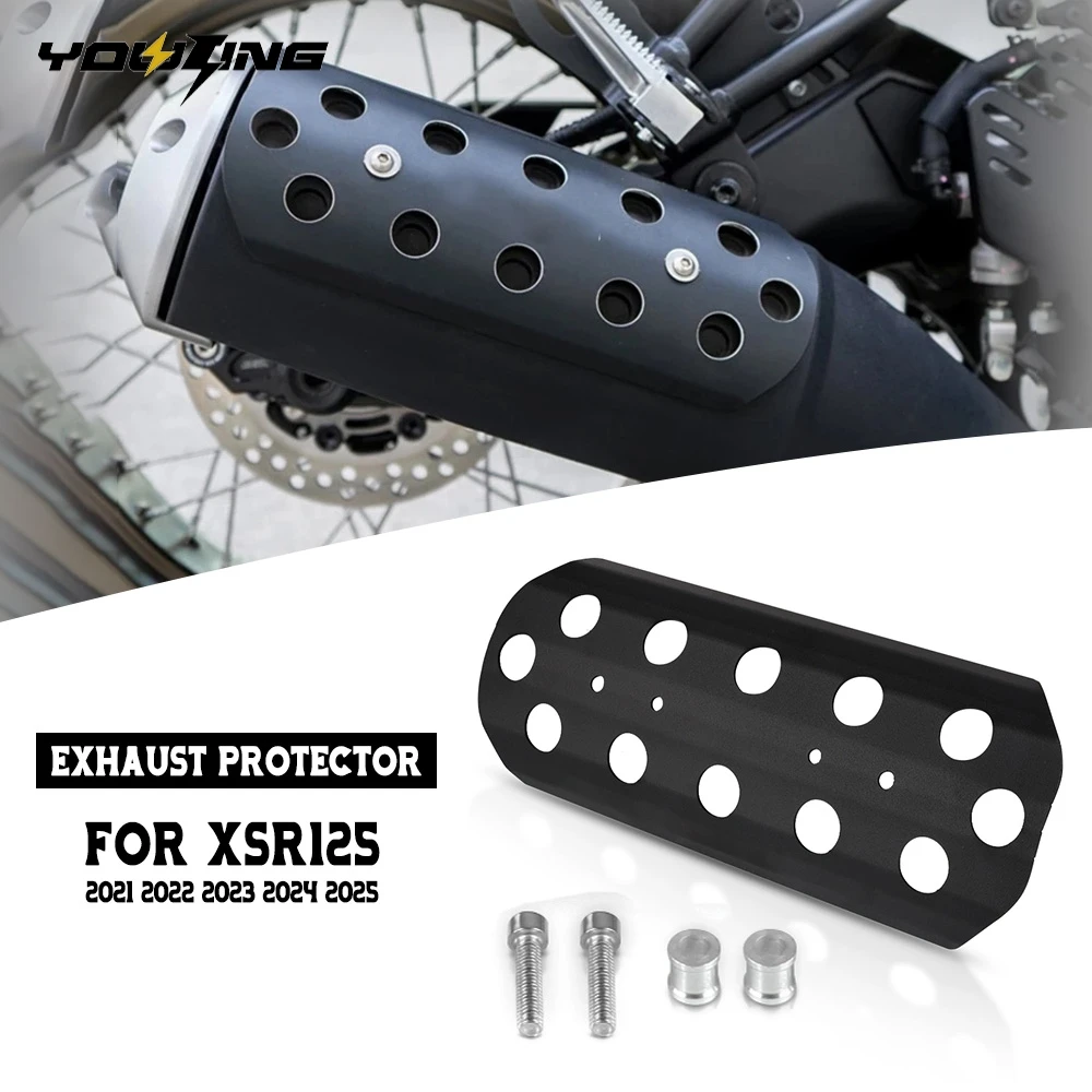 

Motorcycle Accessories Muffler Protector Exhaust Pipe Protective Cover For YAMAHA XSR125 2021 2022 2023 2024 2025 XSR 125