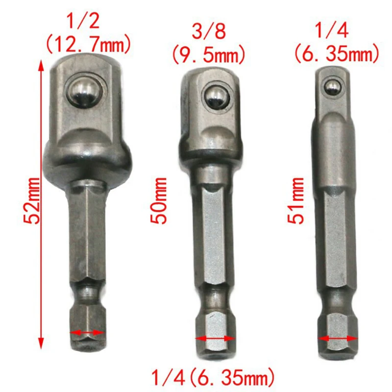 Electric Hammer Conversion Connecting Rod Sleeve SDS Round Shank to Hexagon Converter Impact Drill Head Adapter Tool Texture