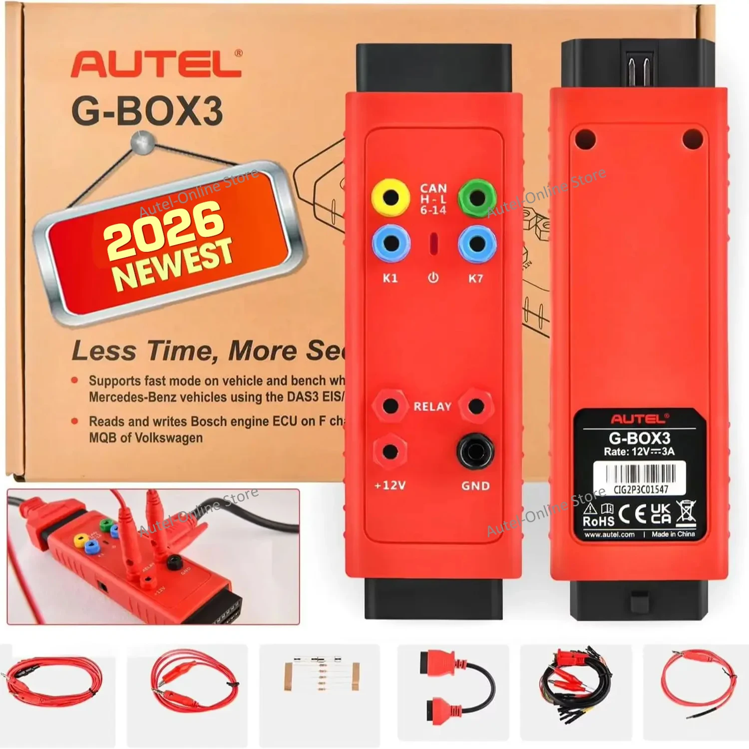 Autel G-BOX3 Key Programmer for Mercedes BMW Toyota