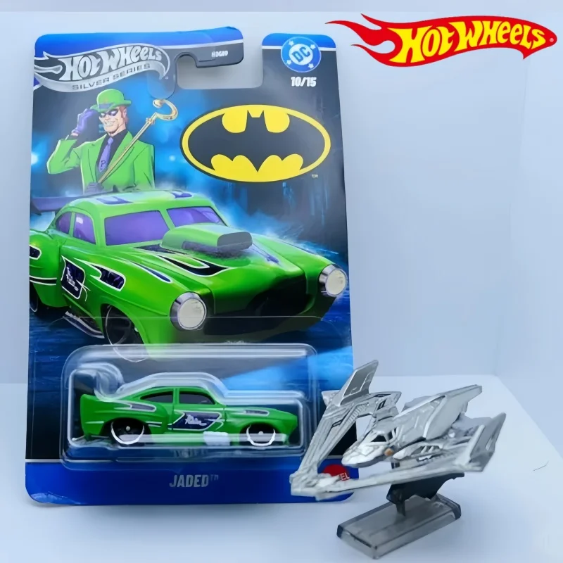 

Hot Wheels HDG89 Silver Series Batman Batmobile Batwing Series Alloy Car Model Die-Cast Batman Riddler Car Gift Collection Toy