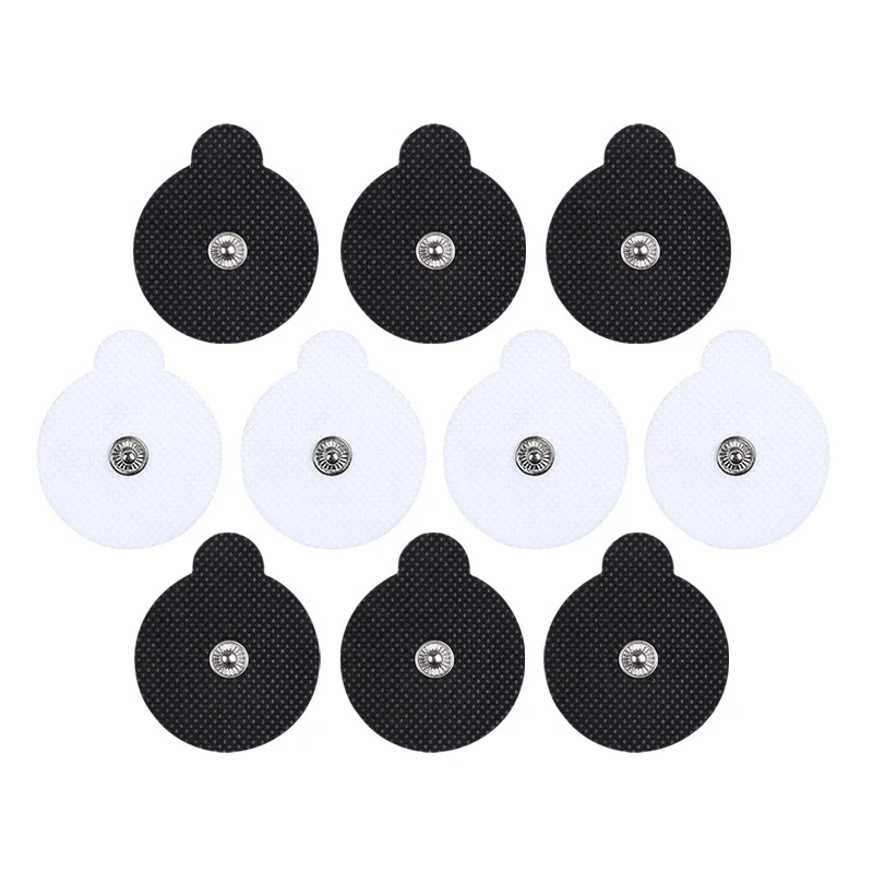 

Electrode Pads Round TENS Unit Electrode Pads For EMS Muscle Stimulator Electrotherapy Self-Adhesive Pads Replacement Reusable