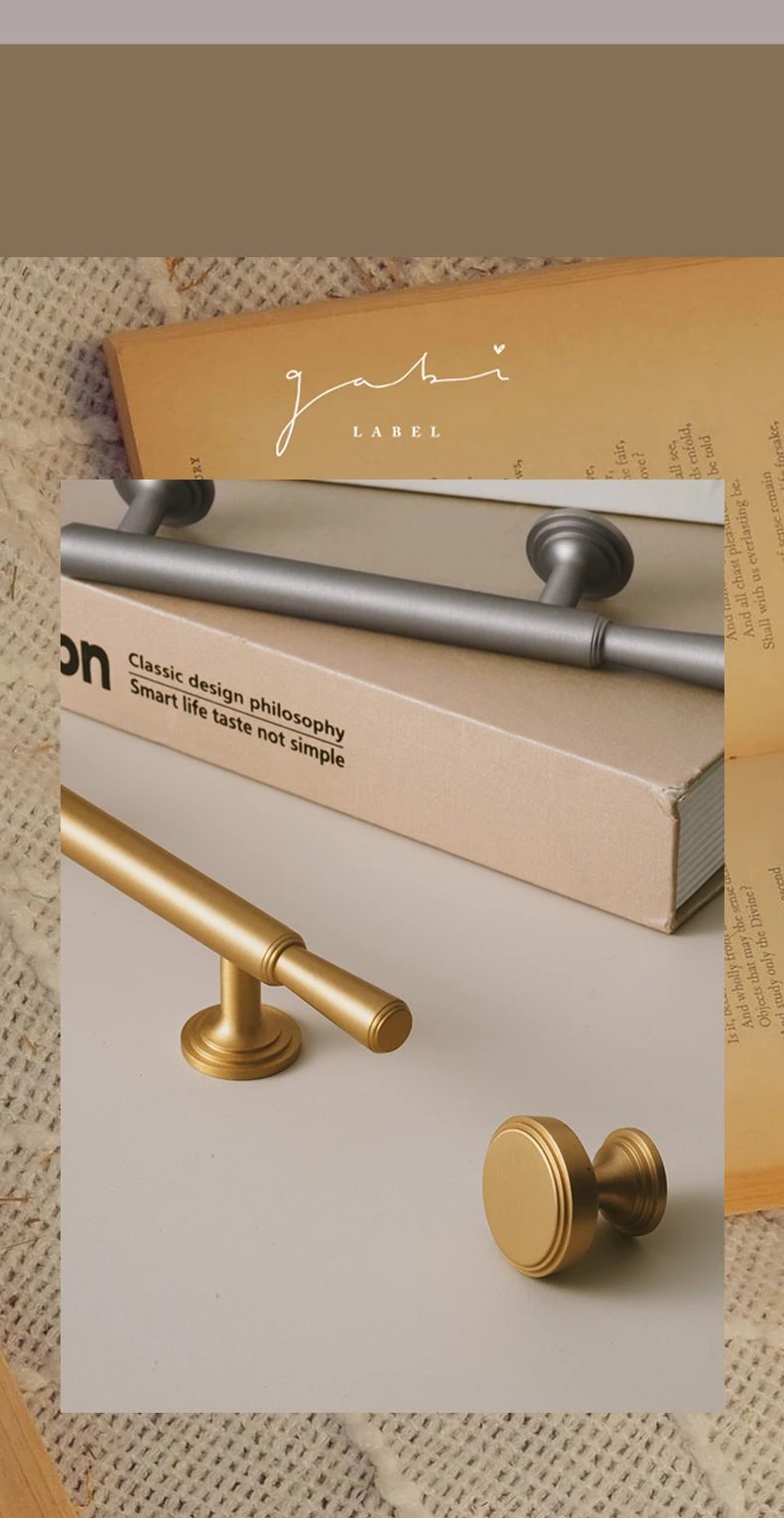 Dooroom Messing-Möbelgriff, Griff-Design, für Schminktisch, Schublade, Schuhschrank, Küchenbeschläge, Großhandel verfügbar – Detail 6