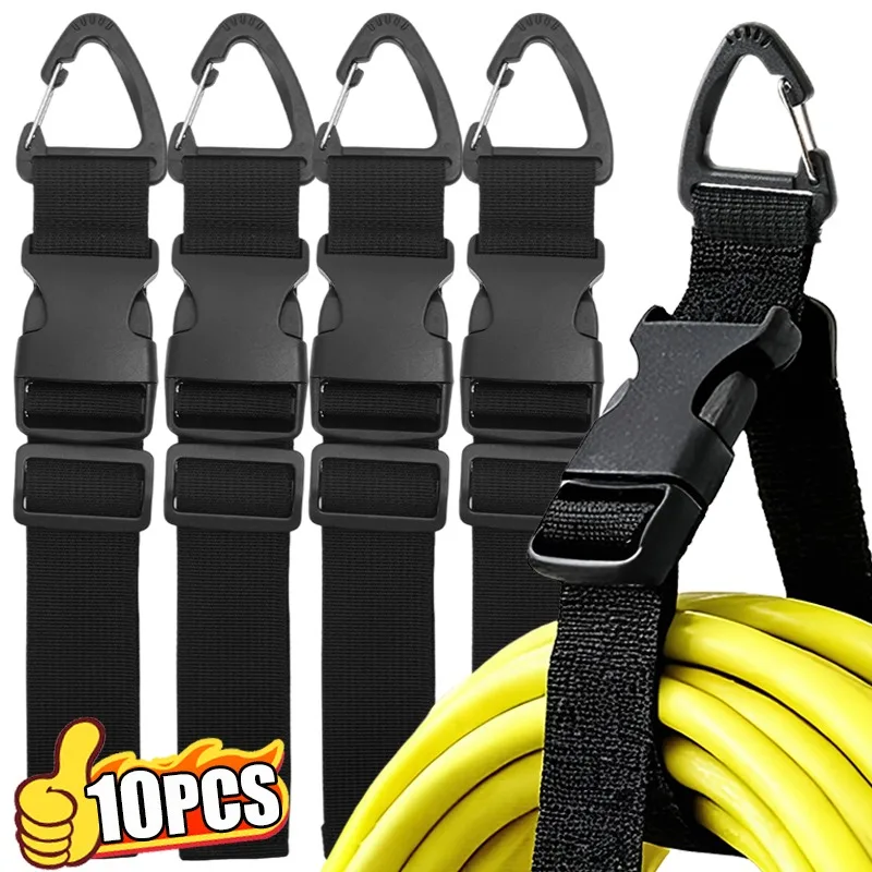 Adjustable Extension Cord Holder Heavy Duty Cable Organizer Hanger With Triangle Clips For Garage Workshop Hose Cable Management