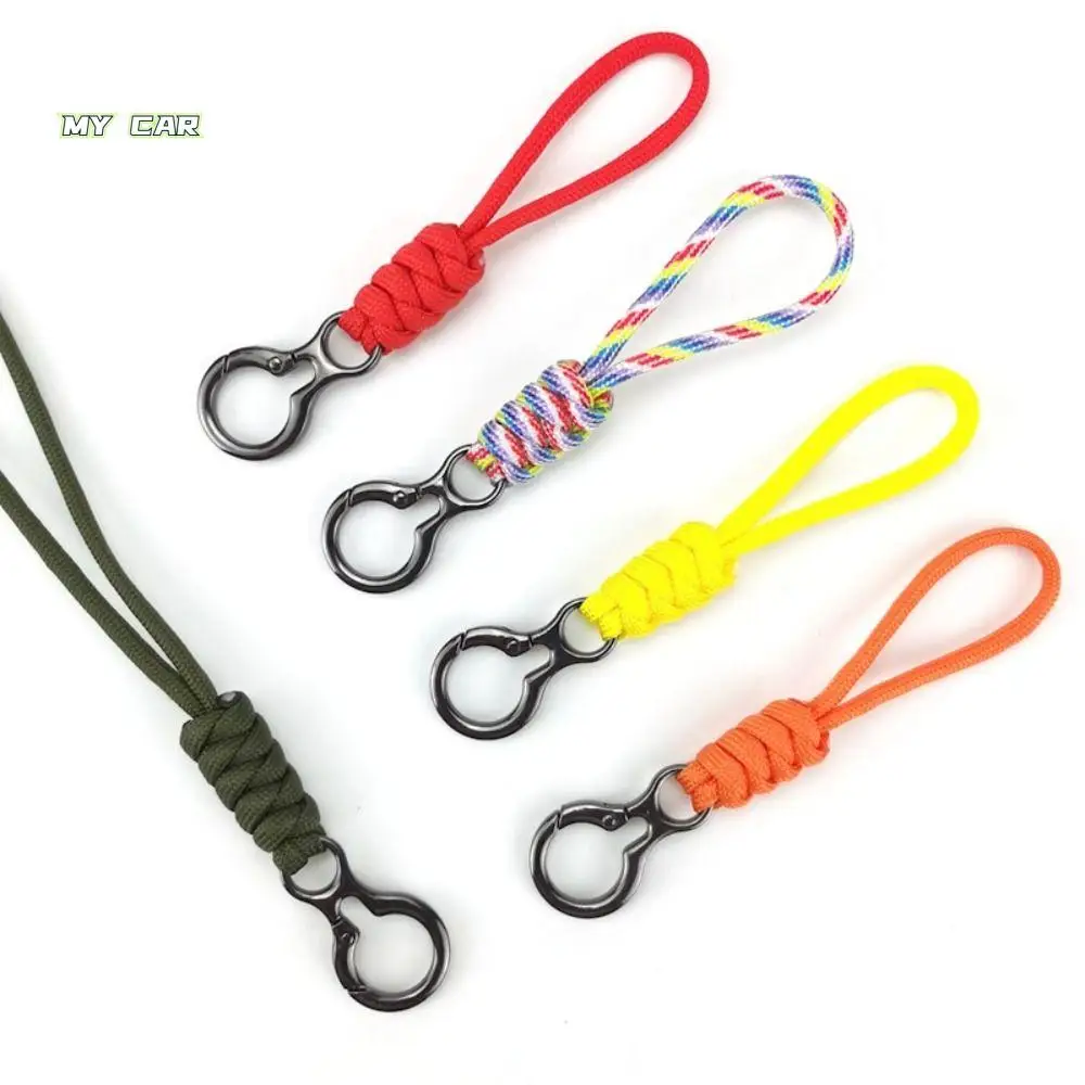 

Anti-lost Paracord Keychain Bag Pendant Wristlet Strap Umbrella Rope Keyring Hanging Cord Lanyard Braided Woven Keychain