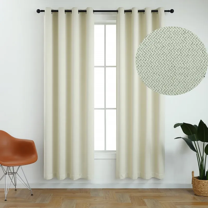 310 cm Höhe 75–90 % Verdunkelungsvorhänge für Wohnzimmer, einfarbig, passender Klang, reduziert Beige, Schlafzimmervorhänge nach Maß – Detail 4
