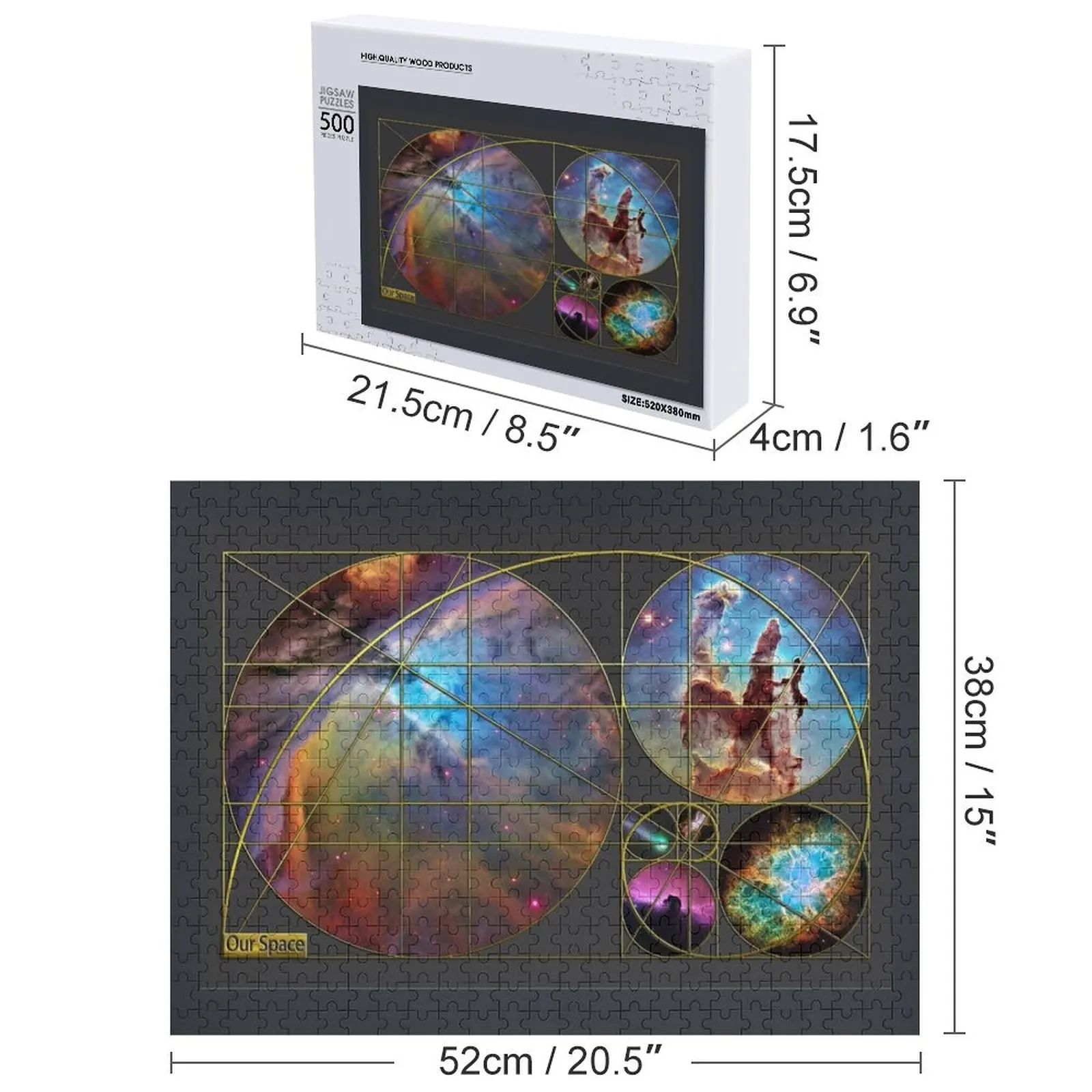 황금 비율 컬렉션 직소 퍼즐 맞춤형 나무 이름 맞춤형 사진 맞춤형 아기 물건 퍼즐