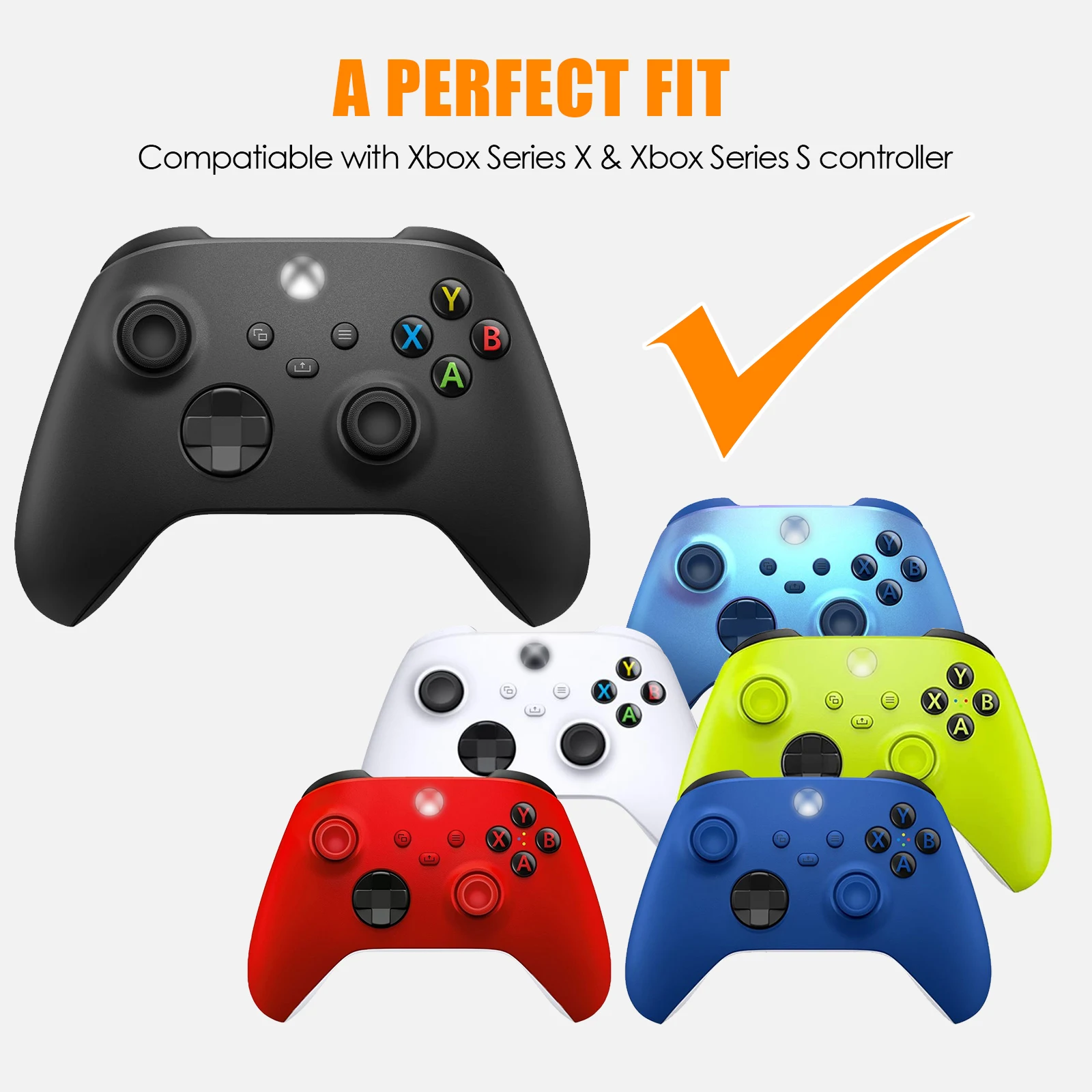 Lèvent de pare-chocs d'entraînement LB pour manette Xbox Series X et Xbox Series S, kit de boutons de certes, accessoires de remplacement, 10 pièces