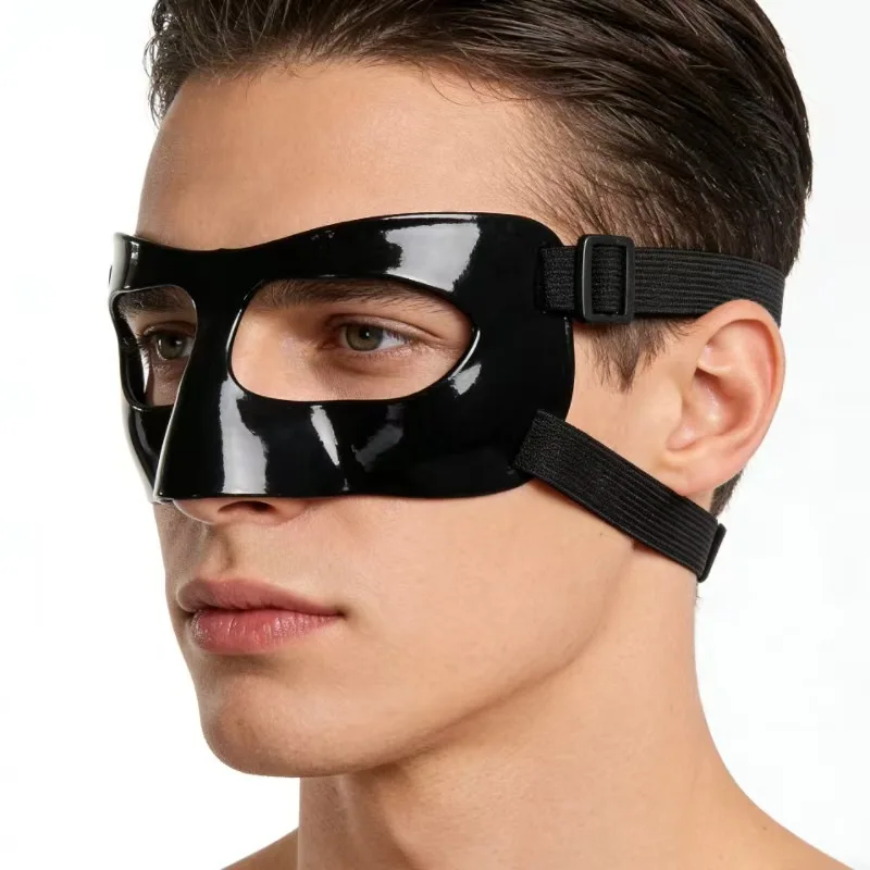 Sports Nose Guard Face Shield Adjustable Impact Protection Face Mask Basketball Soccer Facial Protective Gear for Men Athletes
