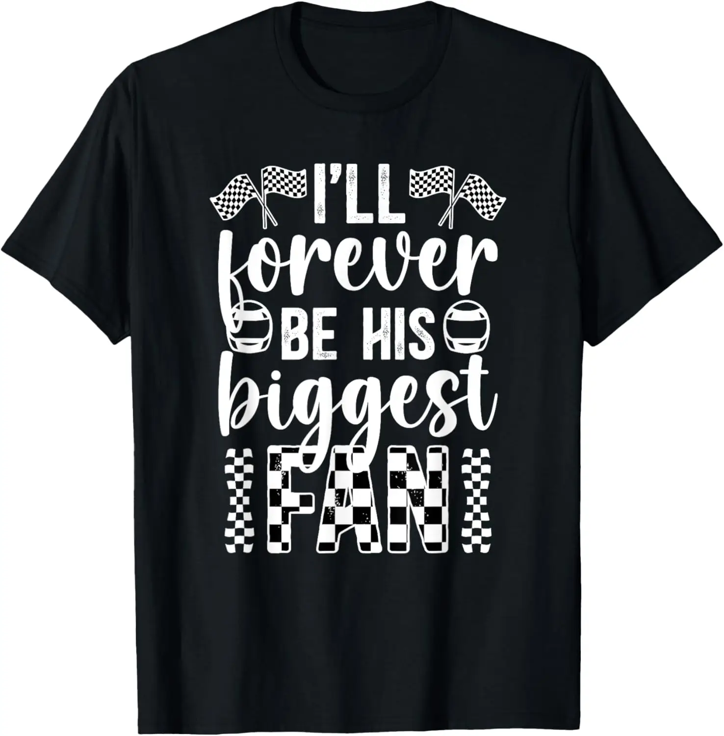 His Biggest Fan Race Wife Racing Wife Of A Racer Wife T-Shirt