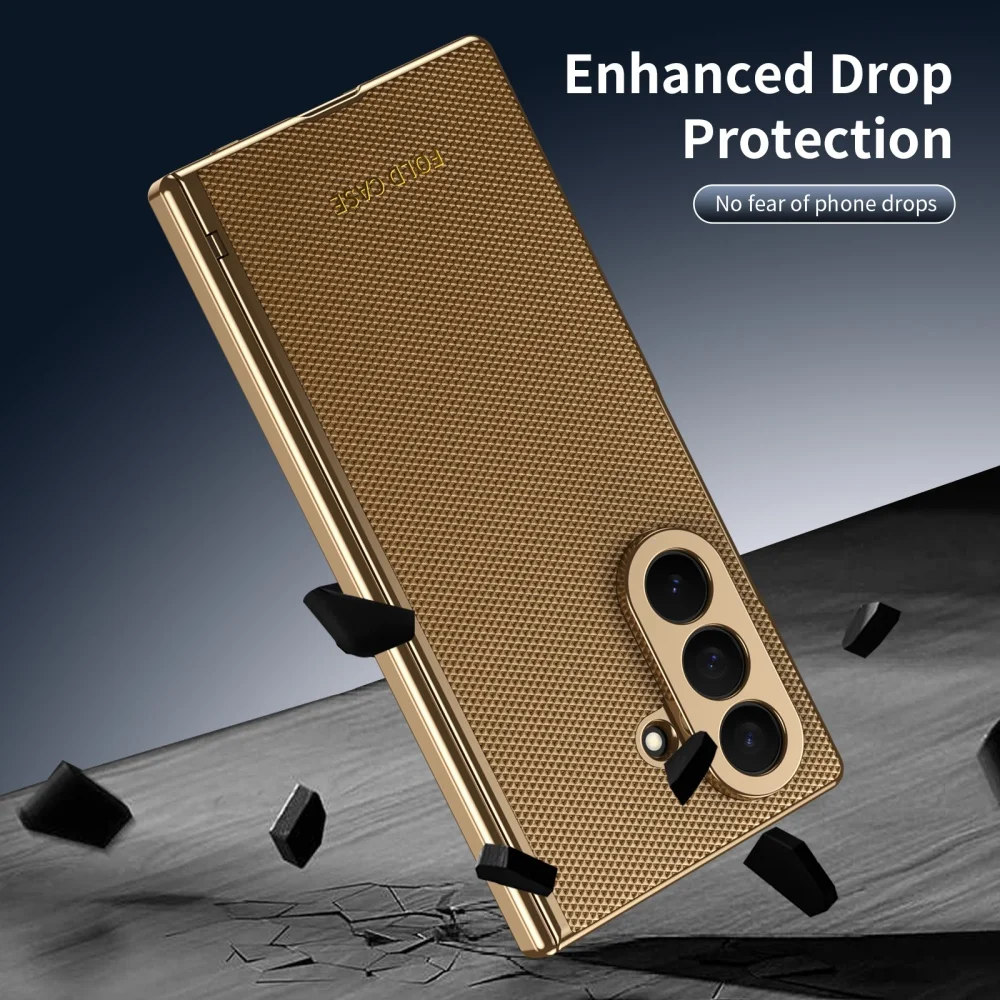 Matte Business-Frontfolie mit Kamera-Schutz und Lederhülle für Samsung Galaxy Z Fold 8 7 6 5 4 ZFold8 Scharnierabdeckung – Detail 19