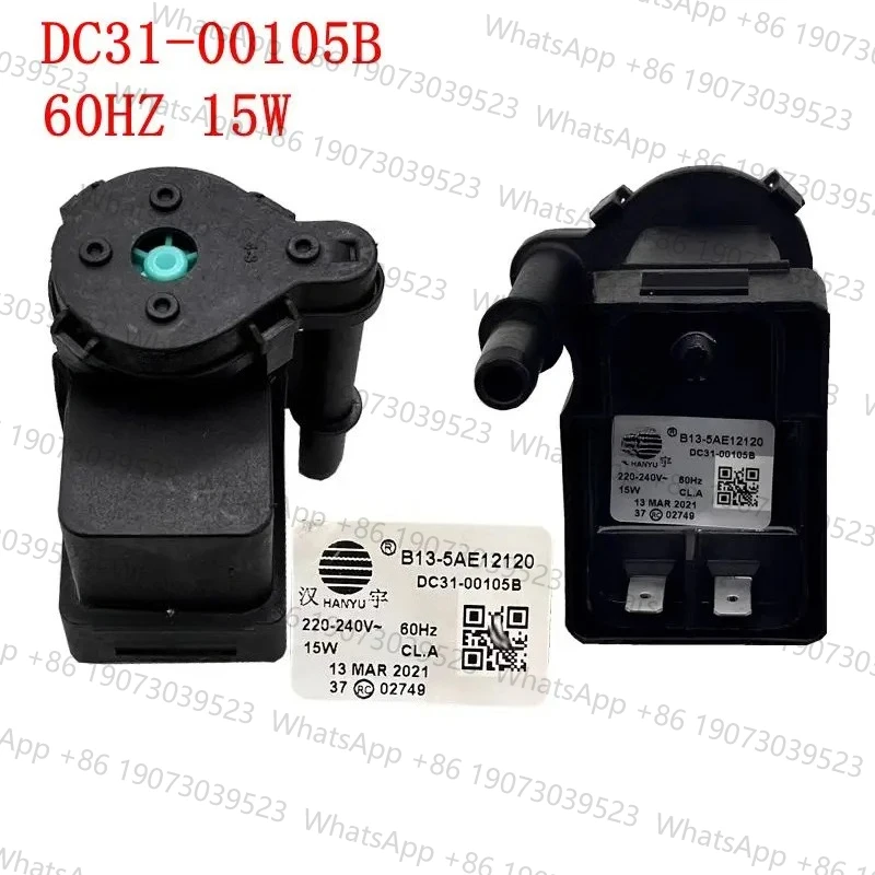 For Samsung Clothes Dryer Drain Pump B13-5AE12120 60HZ 15W 220V DC31-00105B Drainage Motor Washer Parts