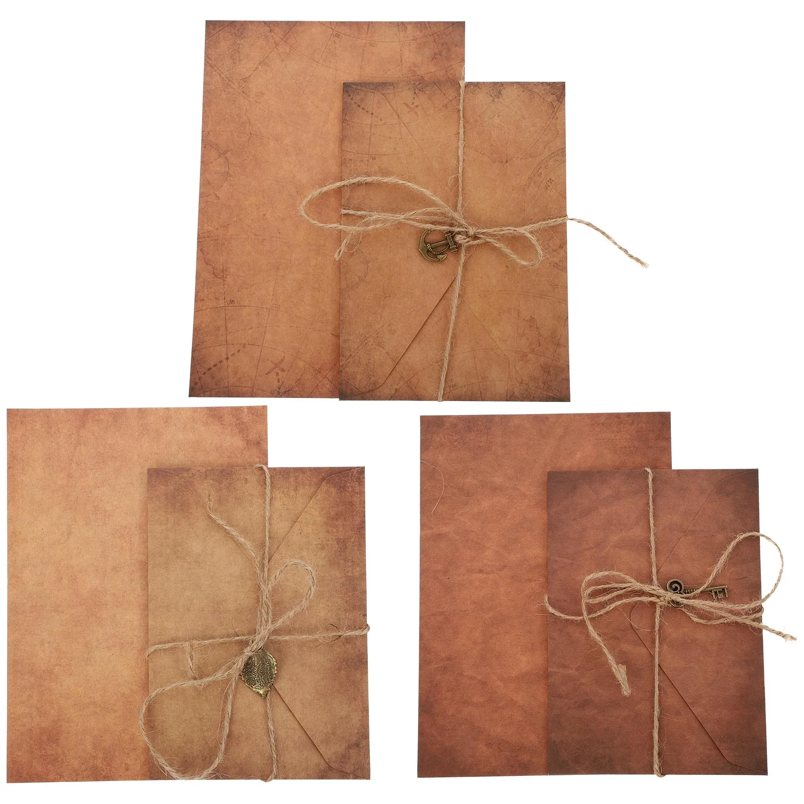

Kraft Paper Letter Envelope Kits Practical Writing Parchment Envelopes Vintage Stationery Retro Style Traditional Elegant Simple