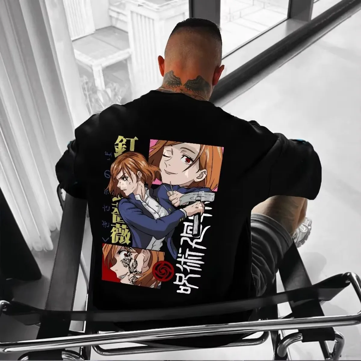 

Jujutsu Kaisen, новинка 2025, популярная футболка с рисунком аниме, мужская летняя хлопковая уличная футболка большого размера, повседневные топы с японским мультяшным принтом