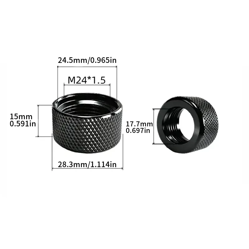 Aluminiumlegierung Befestigungsmutter 17mm Kugelkopf Universelle Konvertierungsschnittstelle Handy-Kugelkopf Metall-Einstellmutter – Detail 7