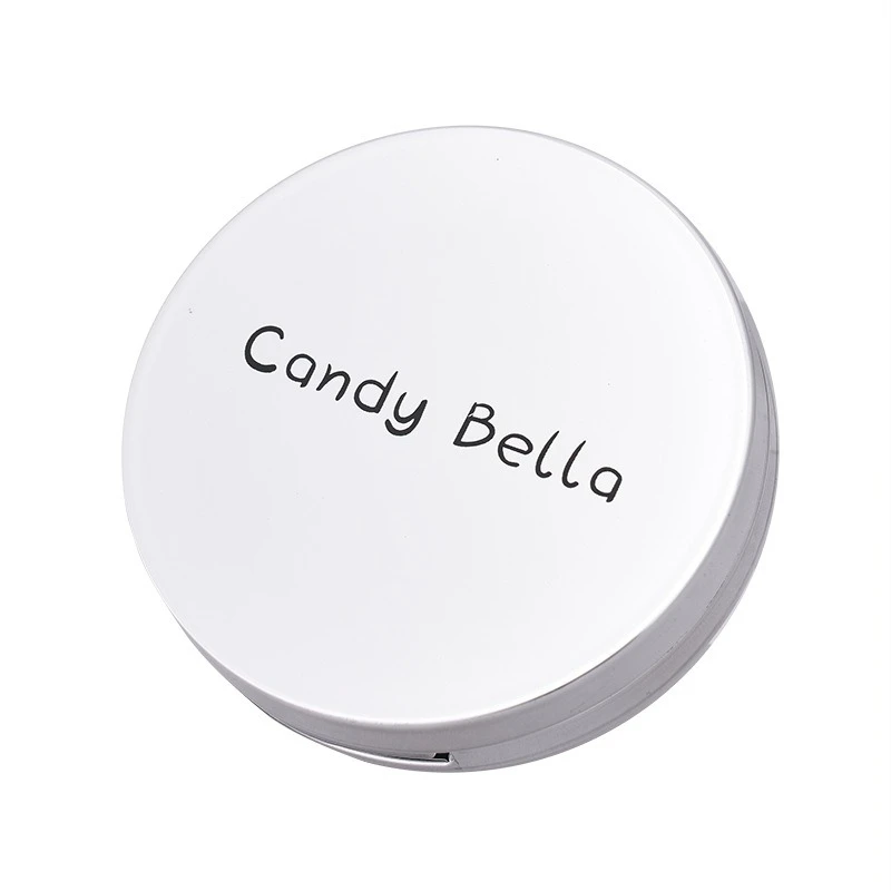 بودرة كاندي بيلا باللون البنفسجي، صديقة للبشرة، وجه طبيعي، خفيفة الوزن، تدوم طويلاً، لمسة نهائية غير لامعة تتضمن مرآة