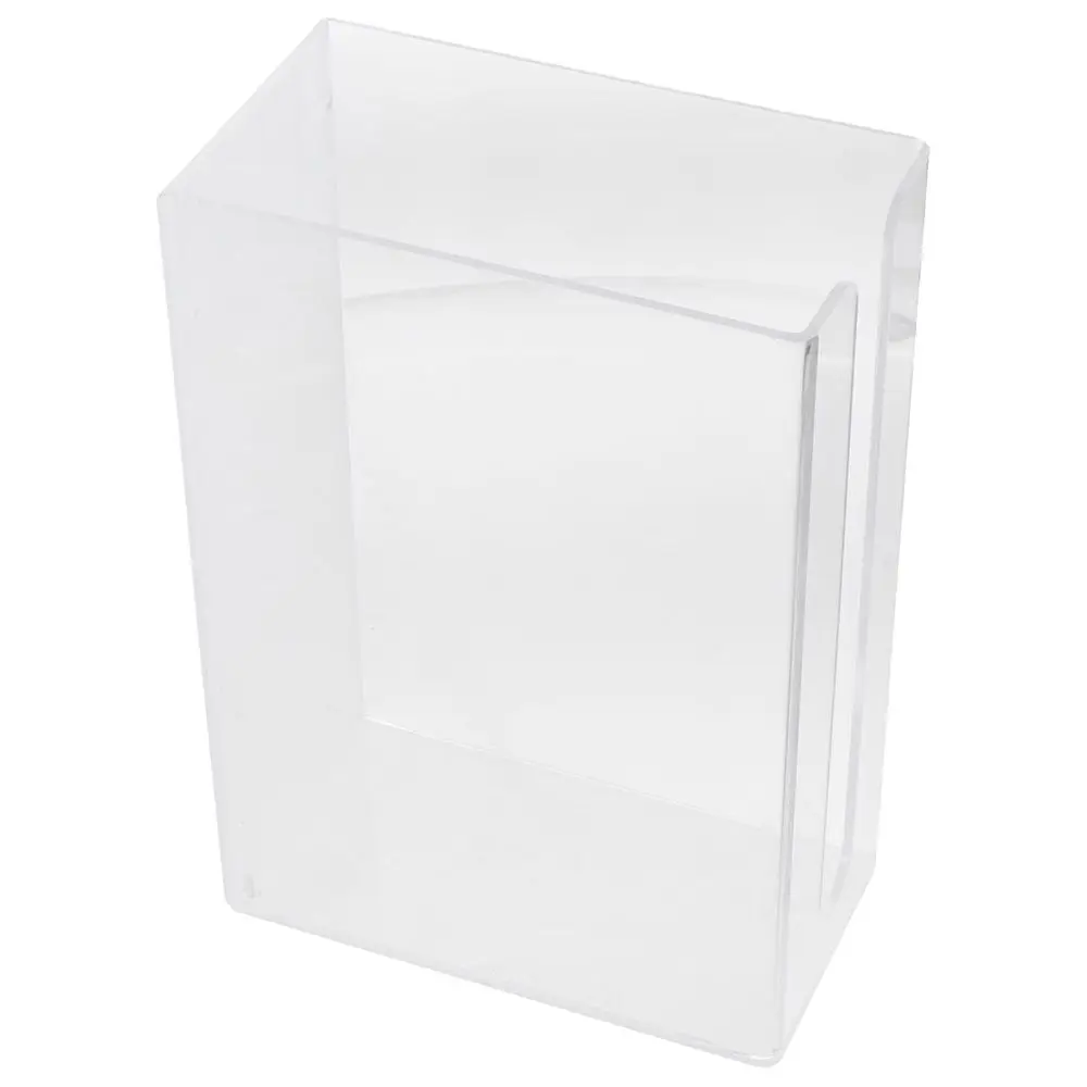 Compact Wall Mount Paper Towel Dispenser Clear Transparent Folded Paper Towel Holder Acrylic Hand Tissue Napkins Box Restroom