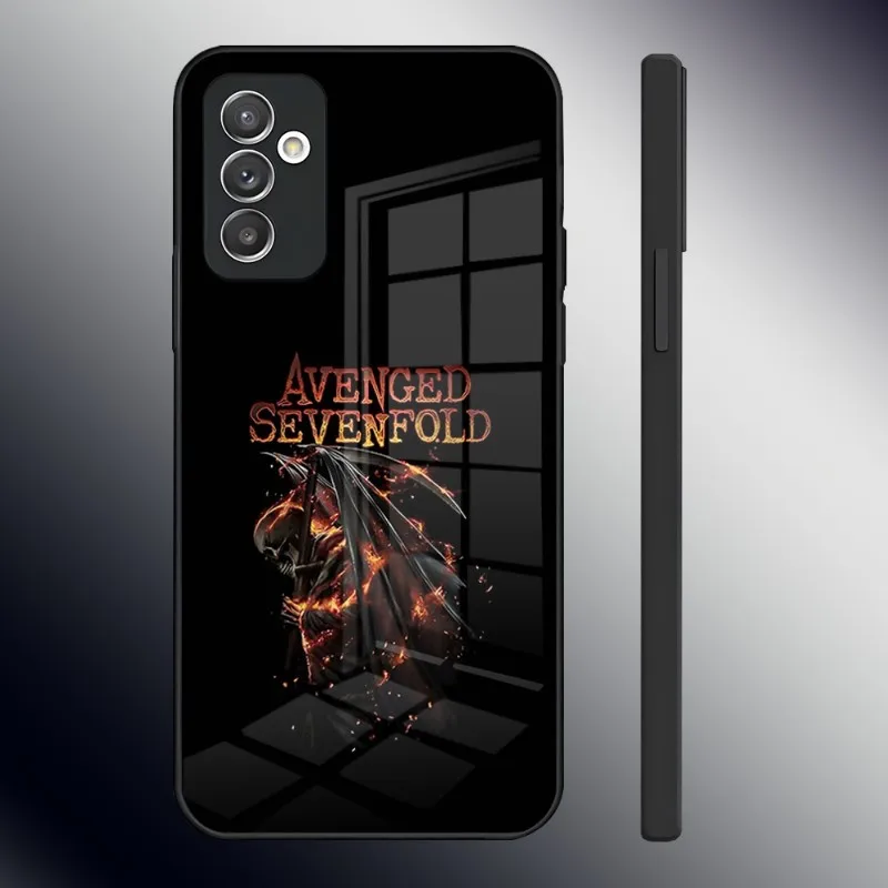 Avenged Sevenfold-funda de teléfono de vidrio templado para Samsung, A14, A54, A52, A22, A21, A71, A20, A31, A12, A51, A40, A10, A32, A72, A34