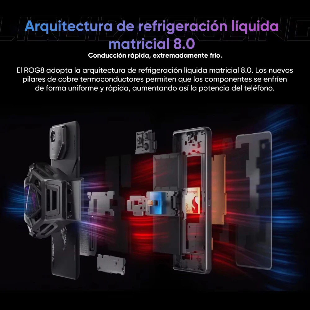 Original ASUS ROG Phone 8 Smartphone Snapdragon 8 Gen 3 6.78'' 165Hz E-Sports Screen 5500mAh 65W Fast Charging 5G Gaming Phone